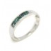 Ring Band Silver 925 Sterling Women Emerald Gem Stone Handmade Gift C959